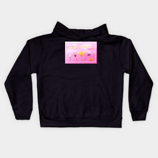 Happy Birthday with tulips Kids Hoodie